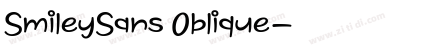SmileySans 0blique字体转换